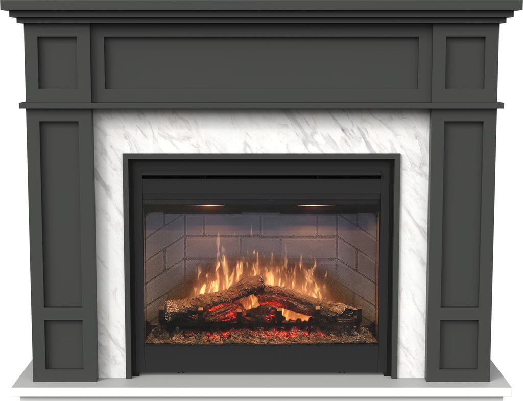 Eltham Mantle with LED Firebox