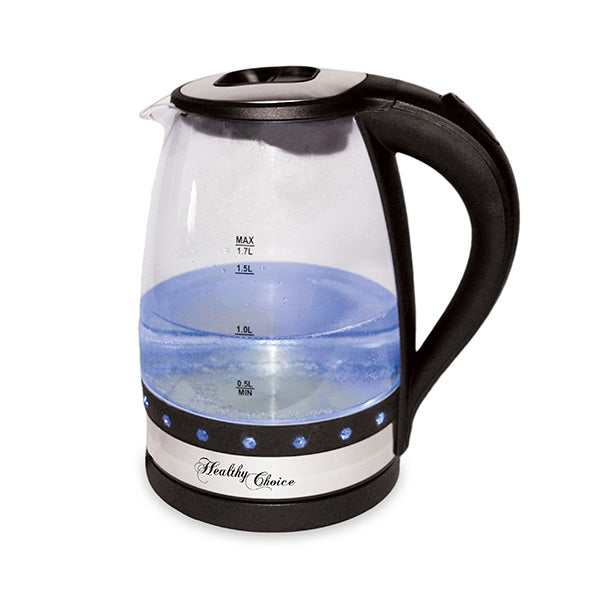 Healthychoice K888 1.7L Luminous Glass Kettle